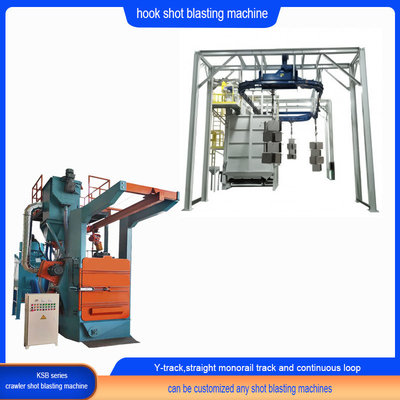2000 kg Max Load Single Hanger Hook Shot Blasting Cleaning Machine voor snel schoonmaken