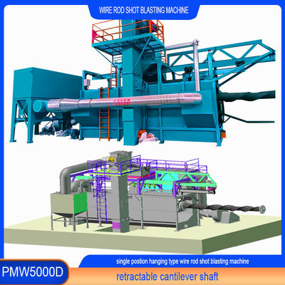 30kw/set Blast Wheel Power Wire Rod Shot Blasting Machine voor optimale reinigingsresultaten