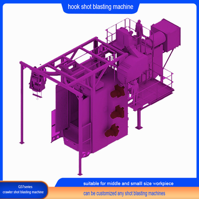 Novel Blast Wheels Q328E Hook Type Shot Blasting Machine met automatische functie