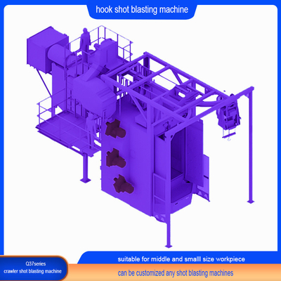 Novel Blast Wheels Q328E Hook Type Shot Blasting Machine met automatische functie