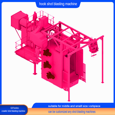 Novel Blast Wheels Q328E Hook Type Shot Blasting Machine met automatische functie