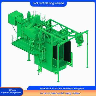Hook Spinner Hanger Shot Blasting Machine Derusting en efficiëntie voor metaalproducten
