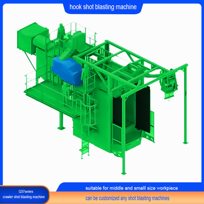 Hook Spinner Hanger Shot Blasting Machine Derusting en efficiëntie voor metaalproducten