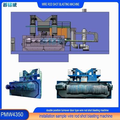 Draadproducten ontkalken Hoog zuiver draadstaaf spoel Shot Blasting Process Provider