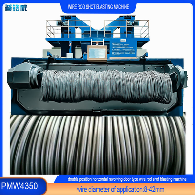 Wire Rod Coil Shot Blasting Machine en aanpassing voor het verwijderen van prestressing force