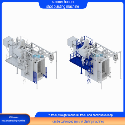 Perfect schoonmaakproces Spinner hanger Shot Blasting Machine met 2500kg capaciteit