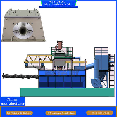 Eén jaar naverkoopservice Draadstaaf schot blaasmachine voor 0,3 mm laagkoolstofstaal