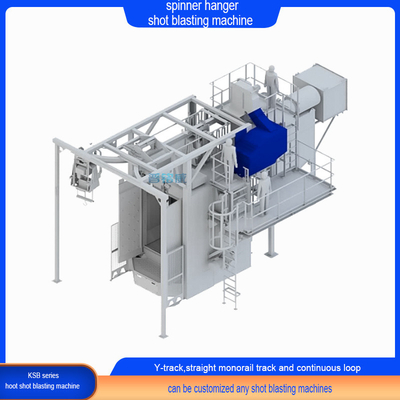 2500 kg sterke spinner hanger Shot Blasting Machine met tandwielen en technologische behandelingen