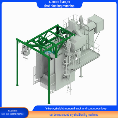 Spinner Hanger Shot Blasting Machine met op maat gemaakte afmetingen en delen