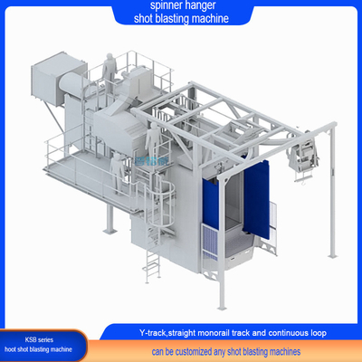 Aluminium die-casting shot blasting machine hoge zuiverheid 4470*3315*5365mm