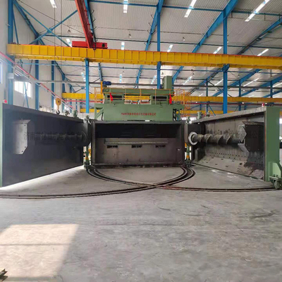 Draad metalen oppervlak Shot Blasting Machine met aangepaste 5300 mm Mandrel prestaties