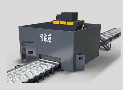 Carbon Steel Q6930g Roll Conveyor Shot Blasting Machine voor staalconstructies Een