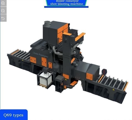 4*11kw High Convection Pre-Heater Roll Conveyor Shot Blasting Machine Aanpassing