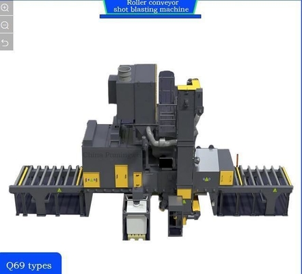 4*11kw High Convection Pre-Heater Roll Conveyor Shot Blasting Machine Aanpassing