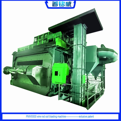 Wire Rod Coil Shot Blasting Machine met een hoge zuiverheid en een toegepast patent mandrel