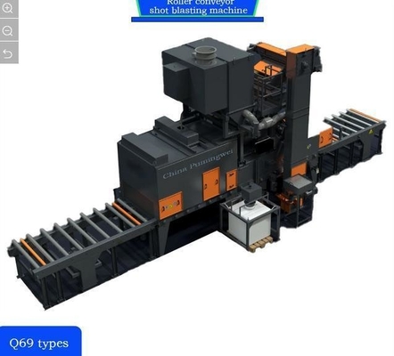 4*11kw High Convection Pre-Heater Roll Conveyor Shot Blasting Machine Aanpassing