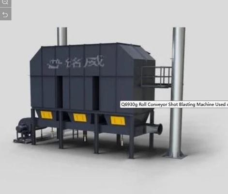 Eén jaar naverkoopservice 2024 Roll Conveyor Shot Blasting Machine voor staalconstructies