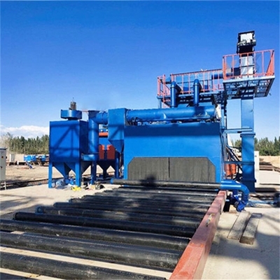 10 ton rollentafelblaasmachine voor het schoonmaken van het oppervlak van roestvrijstalen platen