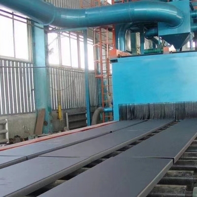 10m x 3m Roltabeltje Shot Blasting Machine voor staalconstructie industrie Sand Blasted