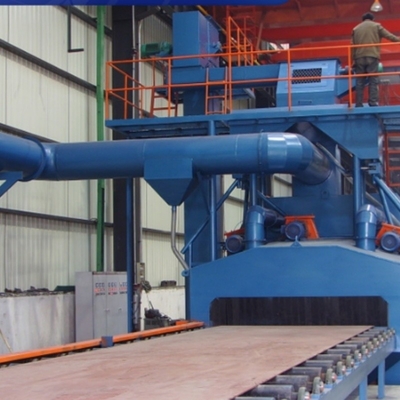Hoge verwerkingsdoeltreffendheid Roller door middel van Shot Blasting Machine met aanpasbare kleur