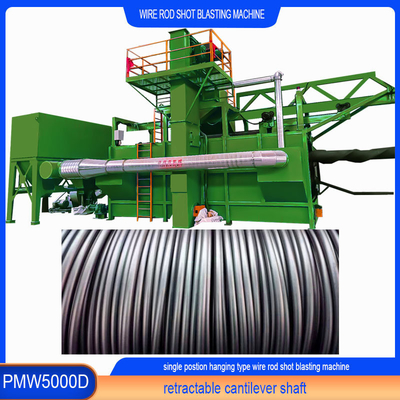 2-4 spoelen per uur Productie Soepel werk Wire Rod Coil Shot Blasting Machine