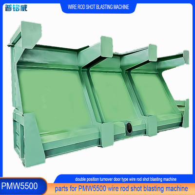 Aanpassing 30kw/set Impeller Head Power Speed Cleaning Wire Rod Coils Shot Blasting Machine