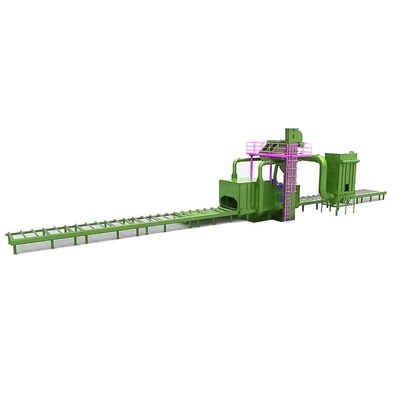 Q69-serie Roller Type Pass Through Automatic Shot Blasting Machine met aangepast ontwerp