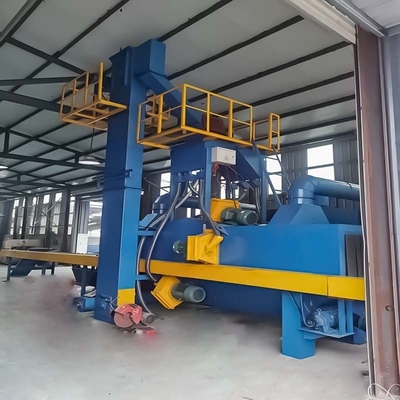 Op maat gemaakte Q69 door middel van type rollend vervoerband Shot Blasting Machine voor roestverwijdering
