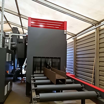 Crawler Abrator Steel Plate Roller Conveyor Shot Blasting Machine voor op maat gemaakte behoeften