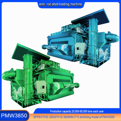 Spring Steel Wire Roll Shot Blasting Machine met een jaar naverkoopservice