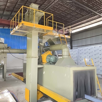 Warmblaasmachine voor het schoonmaken van het werkstukoppervlak in de scheepswerf
