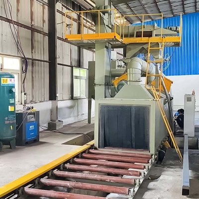 Op maat gemaakte rolconveyor-schotblaasmachine voor staalconstructies in grote vraag