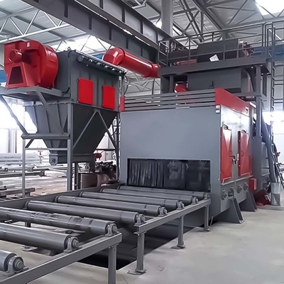 Op maat gemaakte rolconveyor-schotblaasmachine voor staalconstructies in grote vraag