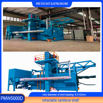 Single Position Hanging Wire Rod Coil Shot Blasting Machine met aanpassingsmogelijkheid