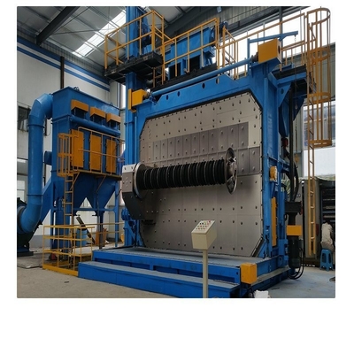 Dubbele positie omzet deur draadstaaf Shot Blasting Machine met bevestigingsmiddelen 9,5 * 6,1 * 6,9m
