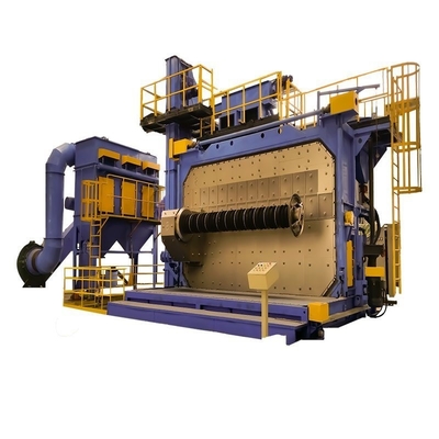Dubbele positie omzet deur draadstaaf Shot Blasting Machine met bevestigingsmiddelen 9,5 * 6,1 * 6,9m
