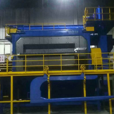 Dubbele positie omzet deur draadstaaf Shot Blasting Machine met bevestigingsmiddelen 9,5 * 6,1 * 6,9m