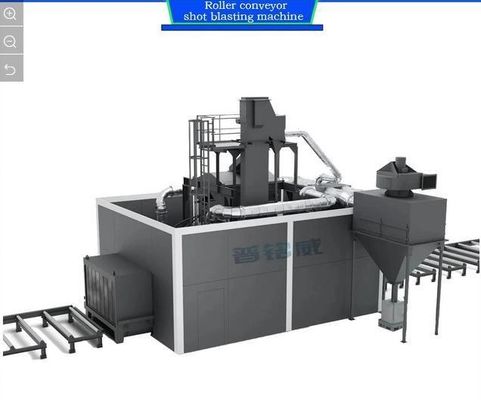 Elektrische brandstof meervoudige modellen rollenconveyor Shot Blasting Cleaning Machine 2024