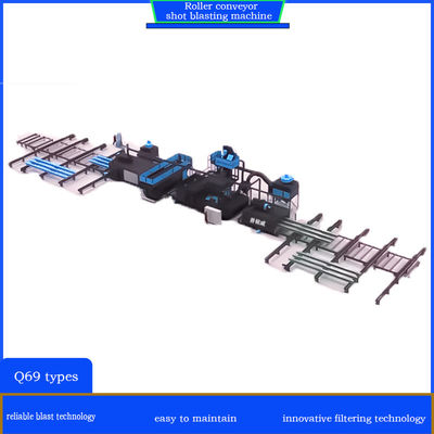 Crawler Abrator Customized Customized Roller Conveyor Shot Blasting Reinigingsmachine