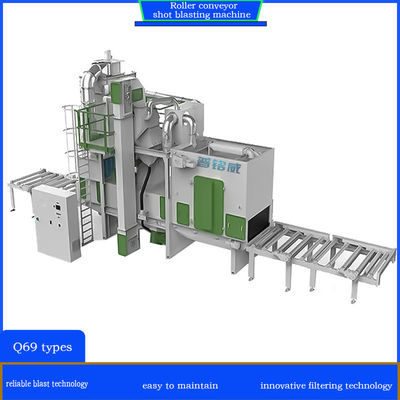 Crawler Abrator Customized Customized Roller Conveyor Shot Blasting Reinigingsmachine