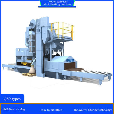 Crawler Abrator Customized Customized Roller Conveyor Shot Blasting Reinigingsmachine