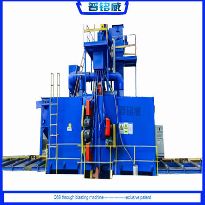 Eenvormige oppervlakte schoonmaakrolconveyor schotblaasmachine met stofverzamelaar