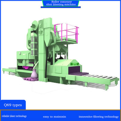 Pumingwei Multiple Blast Wheels Roller Conveyor Shot Blasting Reinigingsmachine Op maat