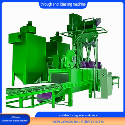 Aanpasbare rollenconveyor-schotblaasmachine voor productielijnen met een hoge capaciteit