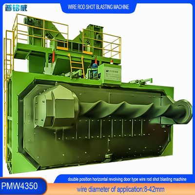 30kw/set Impeller Head Power Wire Shot Blasting Machine voor het verwijderen van roest op het draadoppervlak