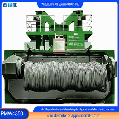 30kw/set Impeller Head Power Wire Shot Blasting Machine voor het verwijderen van roest op het draadoppervlak