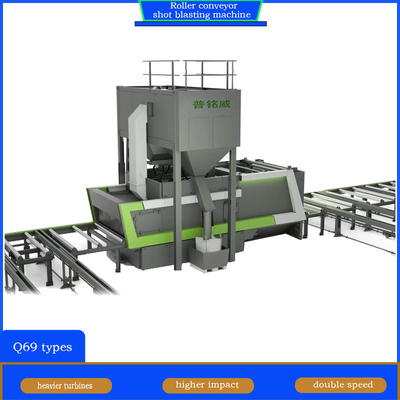 Gemakkelijk laadapparaat Rolconveyor Shot Blasting Machine voor aangepaste behoeften