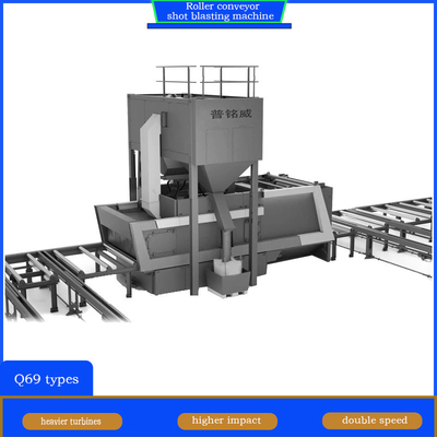 Gemakkelijk laadapparaat Rolconveyor Shot Blasting Machine voor aangepaste behoeften