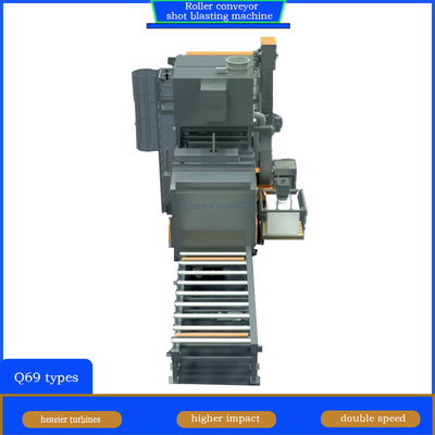 Staalconstructie-onderdelen Schot-splijten en afschalen Rolconveyor Schot-blaasmachine