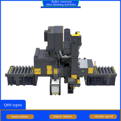 Verstelbare rolconveyor-schotblaasmachine voor onderhoudsarme blaasbehuizing